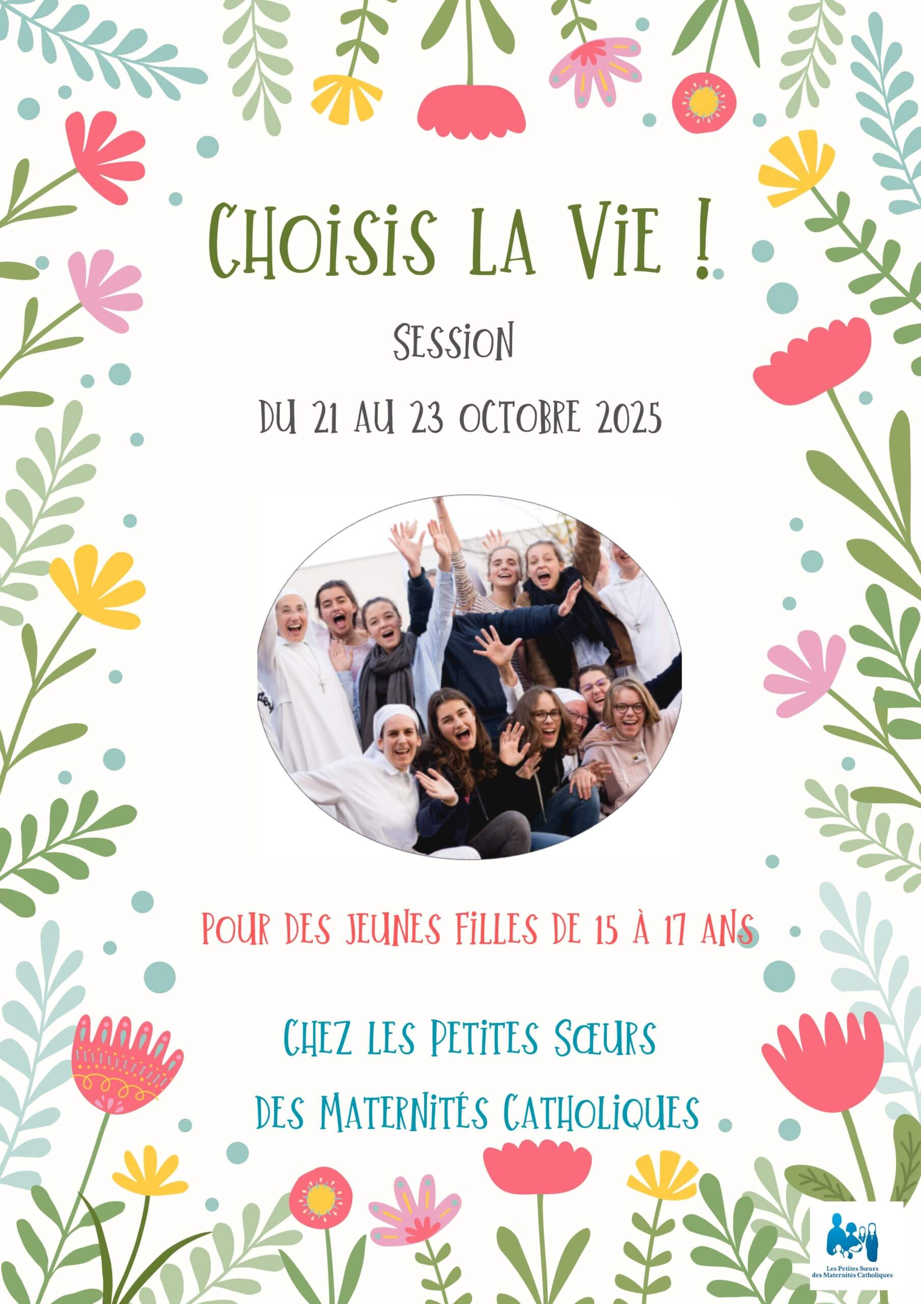 Flyer session chez les petites sœurs de la maternité catholique