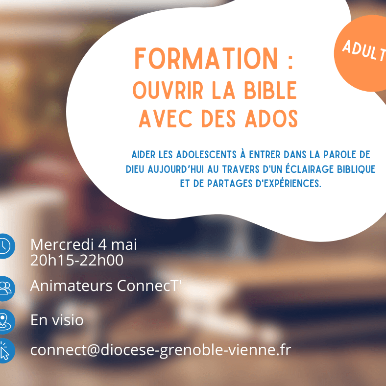 Formation ConnecT' - ouvrir la bible avec les adolescents