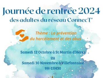 Flyer journée de rentrée des adultes du réseau ConnecT'