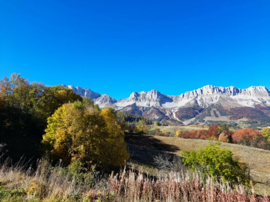 vue paysage Gresse en Vercors